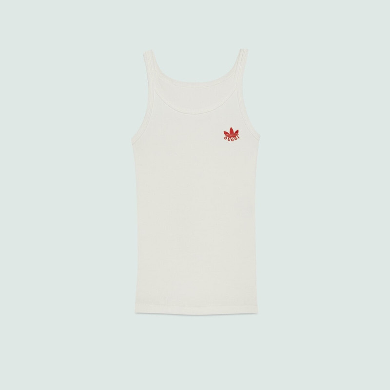 GUCCI adidas x Gucci cotton tank top - 714865XJEXM9088 | REVERSIBLE