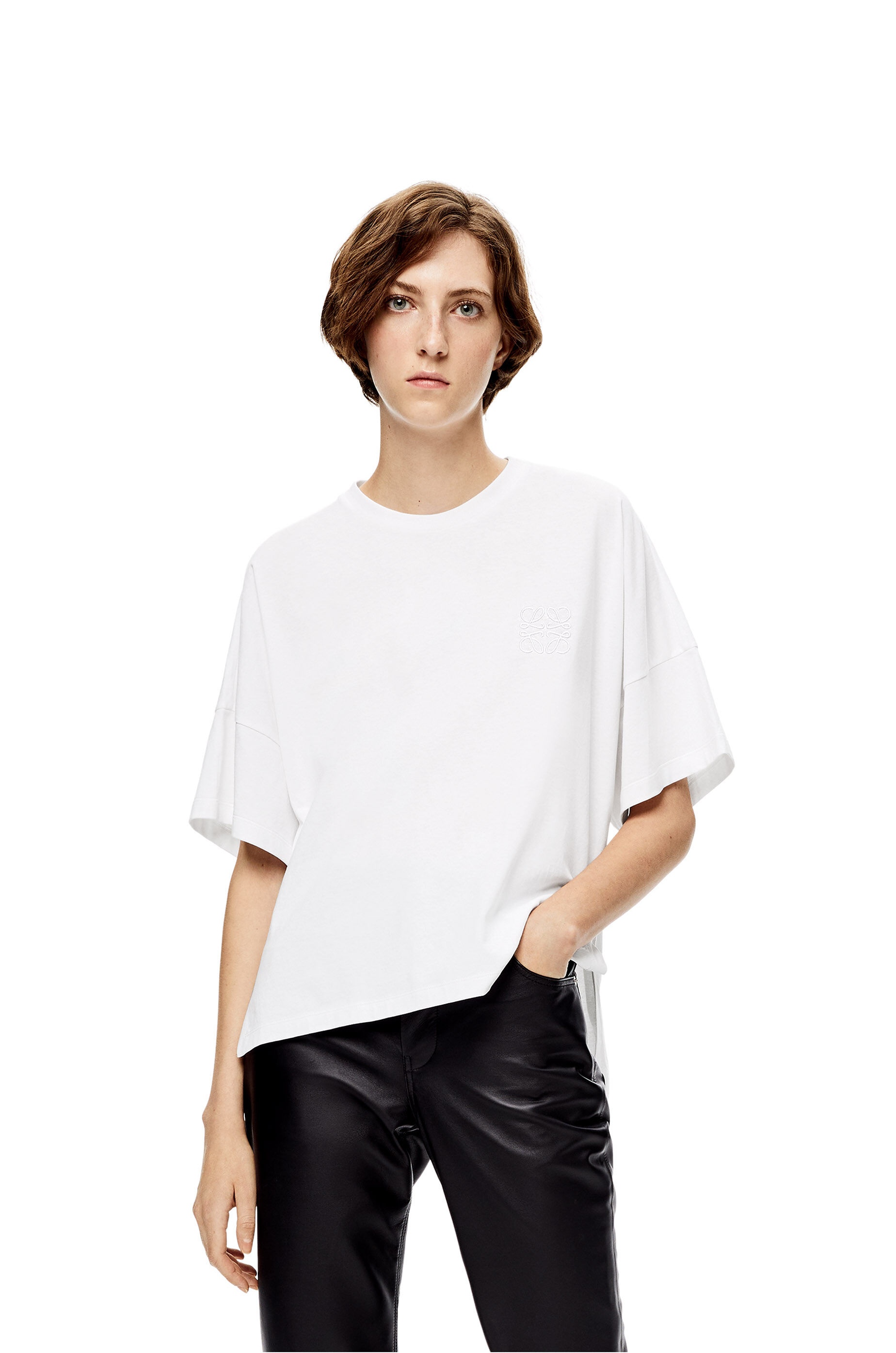 Short oversize Anagram T-shirt in cotton - 3