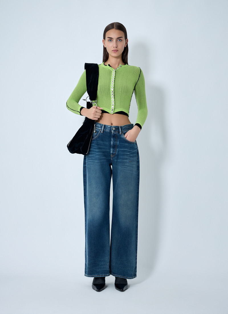 Chopova Lowena Fishnet Cardigan outlook