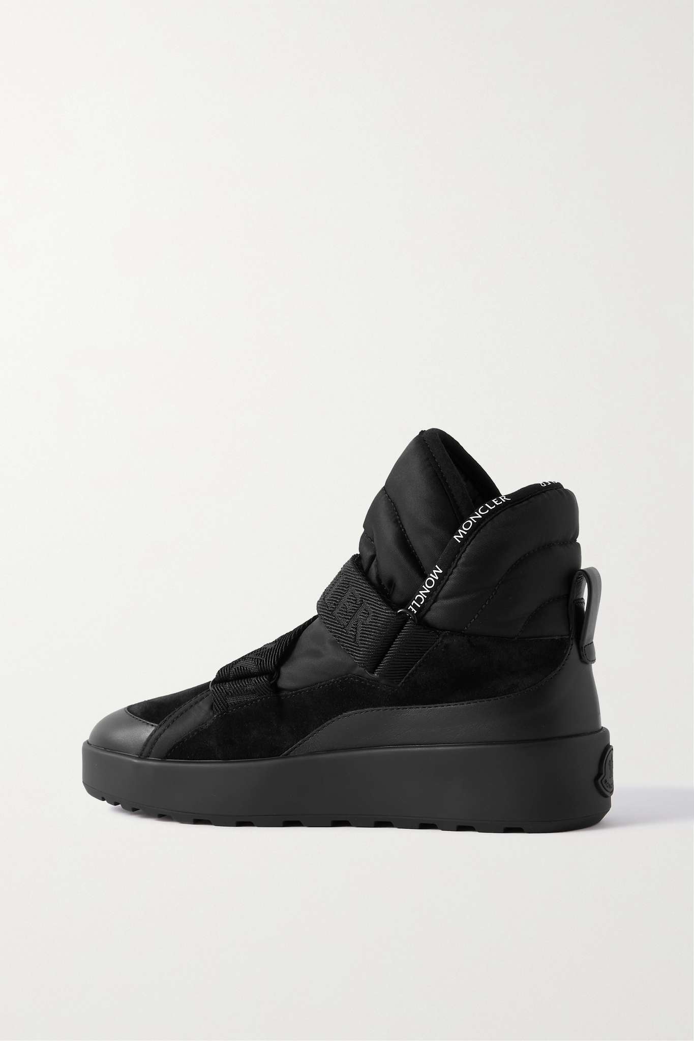 Cross Promyx suede-trimmed quilted shell and leather high-top sneakers - 3