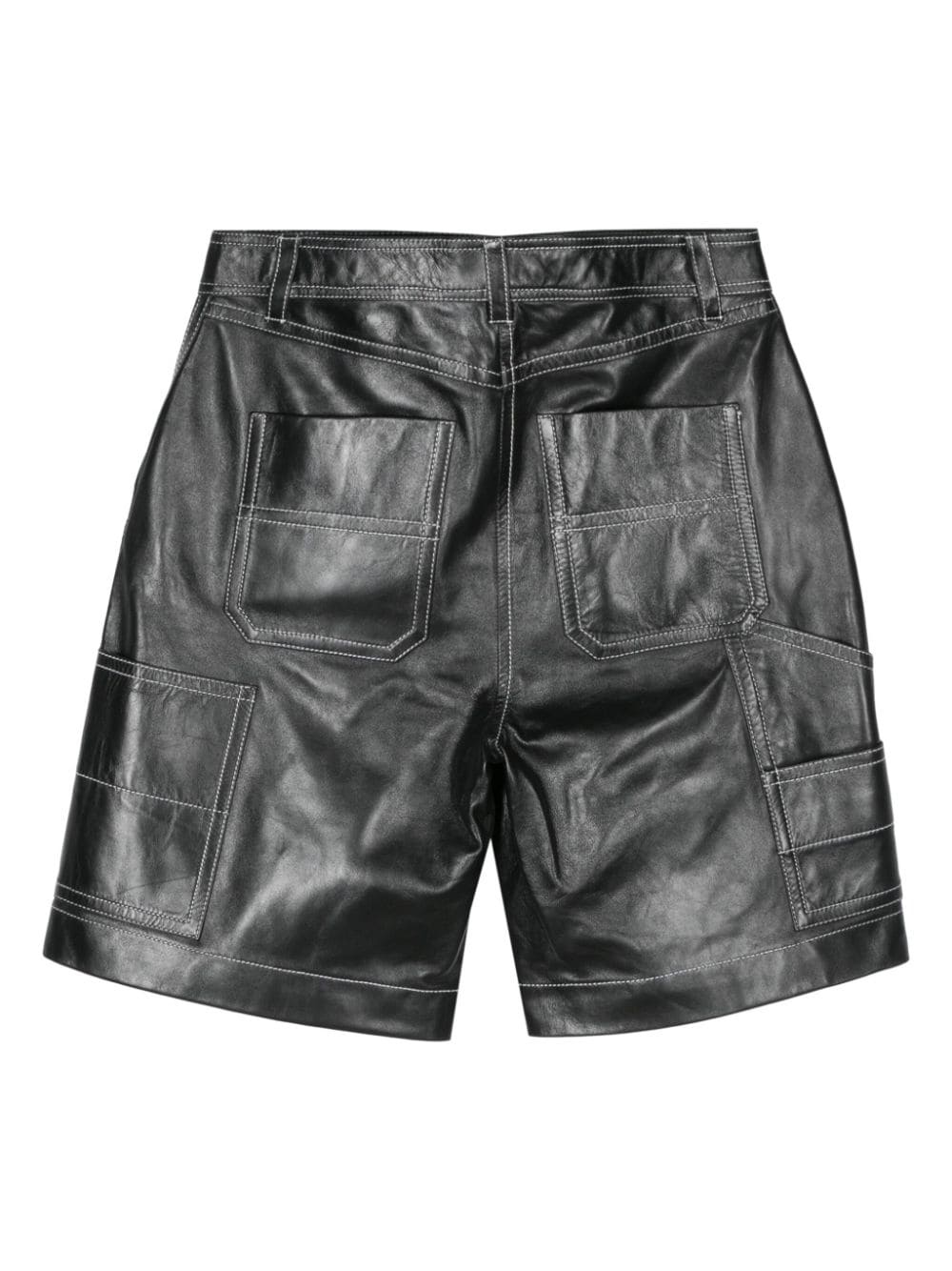 Rue leather shorts - 2