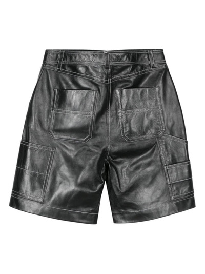 STAND STUDIO Rue leather shorts outlook