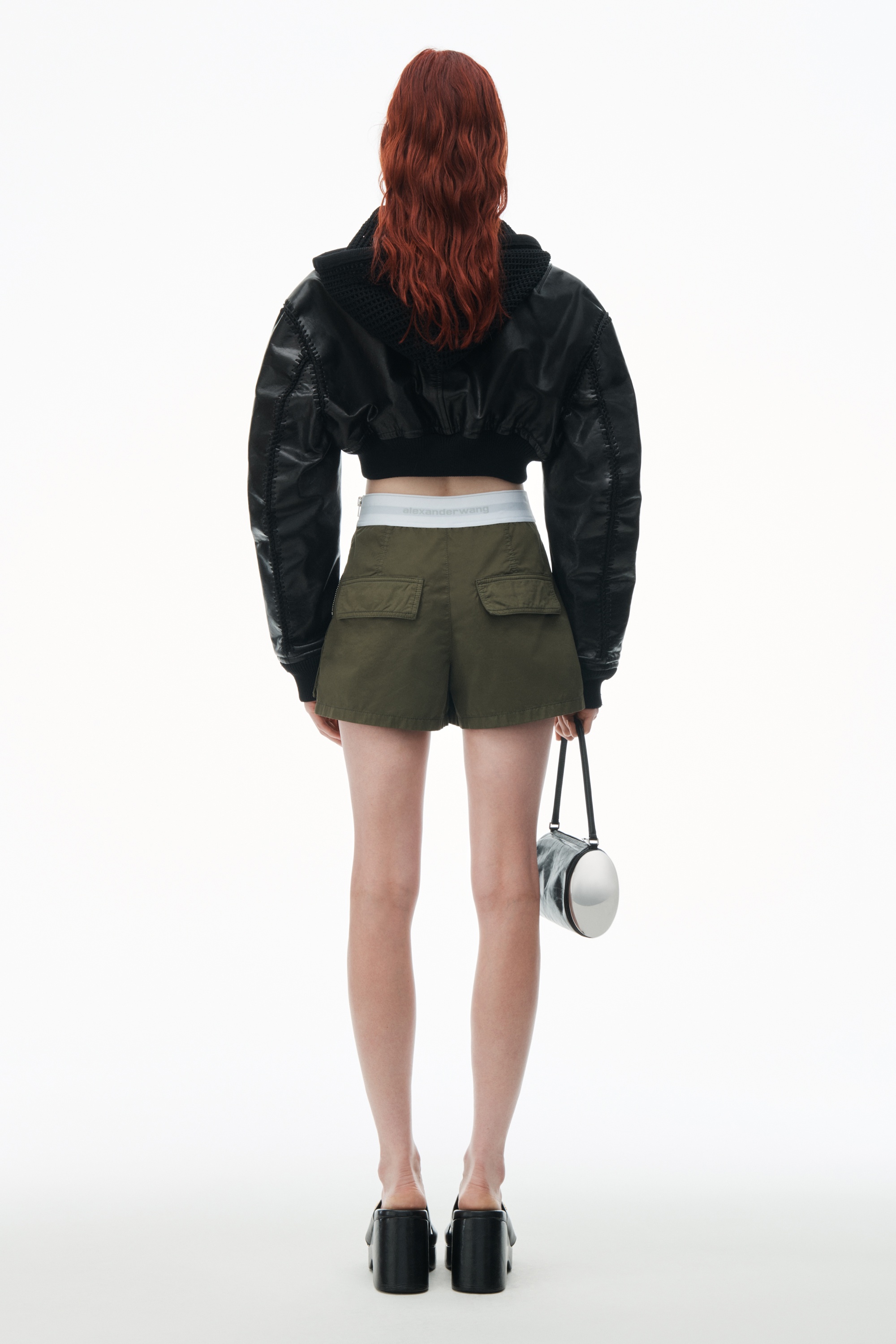 【関税込み】Alexander Wang ブラック Rave トラウザーズ 美品 Alexander Wang アレキサンダーワン ロゴ インターシャ