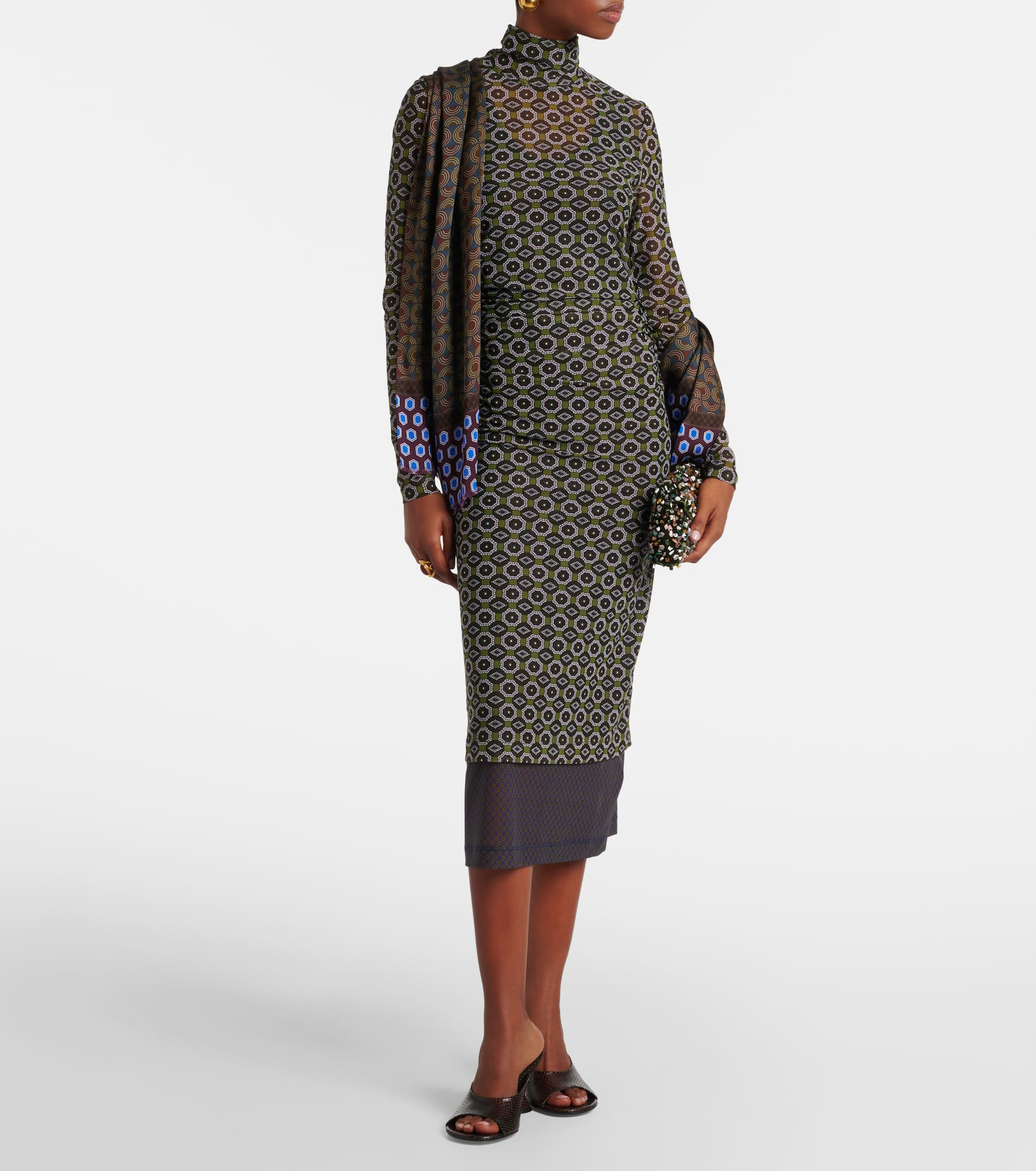 Printed midi dress - 2