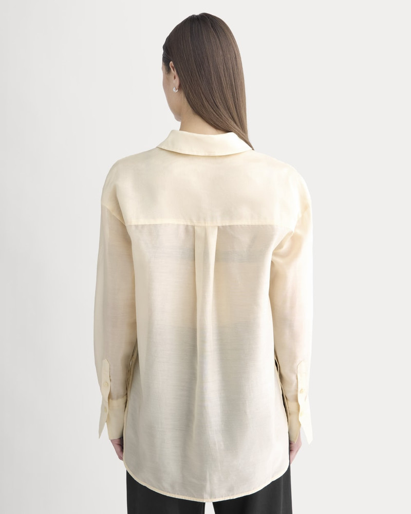 OVERSIZED SHIRT IN COTTON-SILK ORGANZA 5