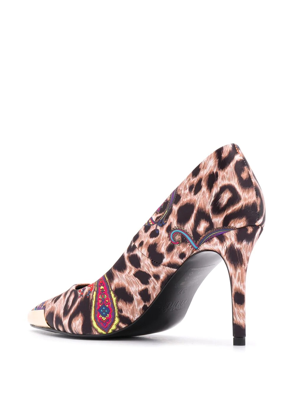 pointed leopard print pumps - 3