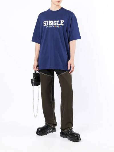 VETEMENTS 'Single And Ready To Mingle' T-shirt outlook