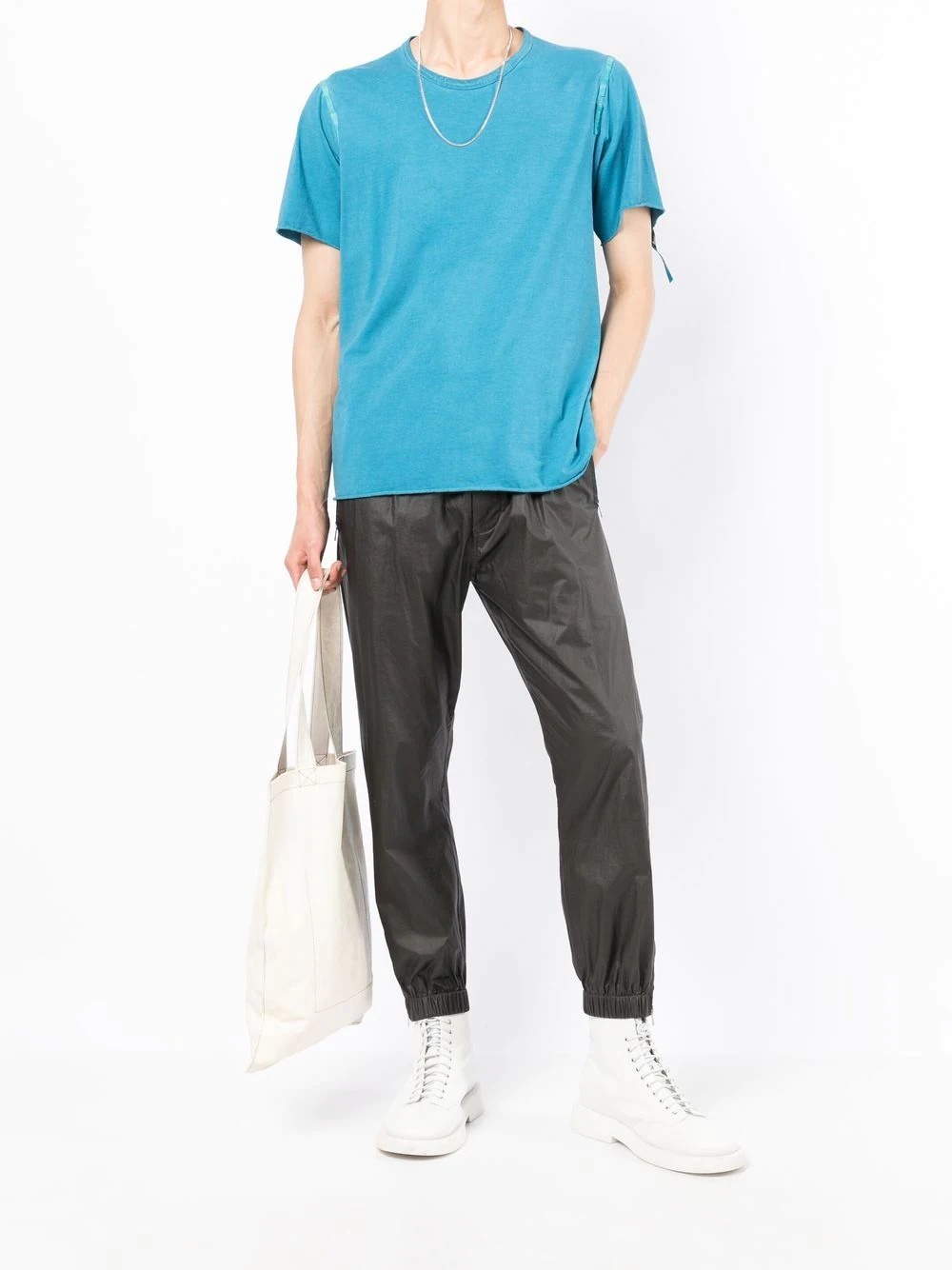 seam-detailing organic-cotton T-shirt - 2