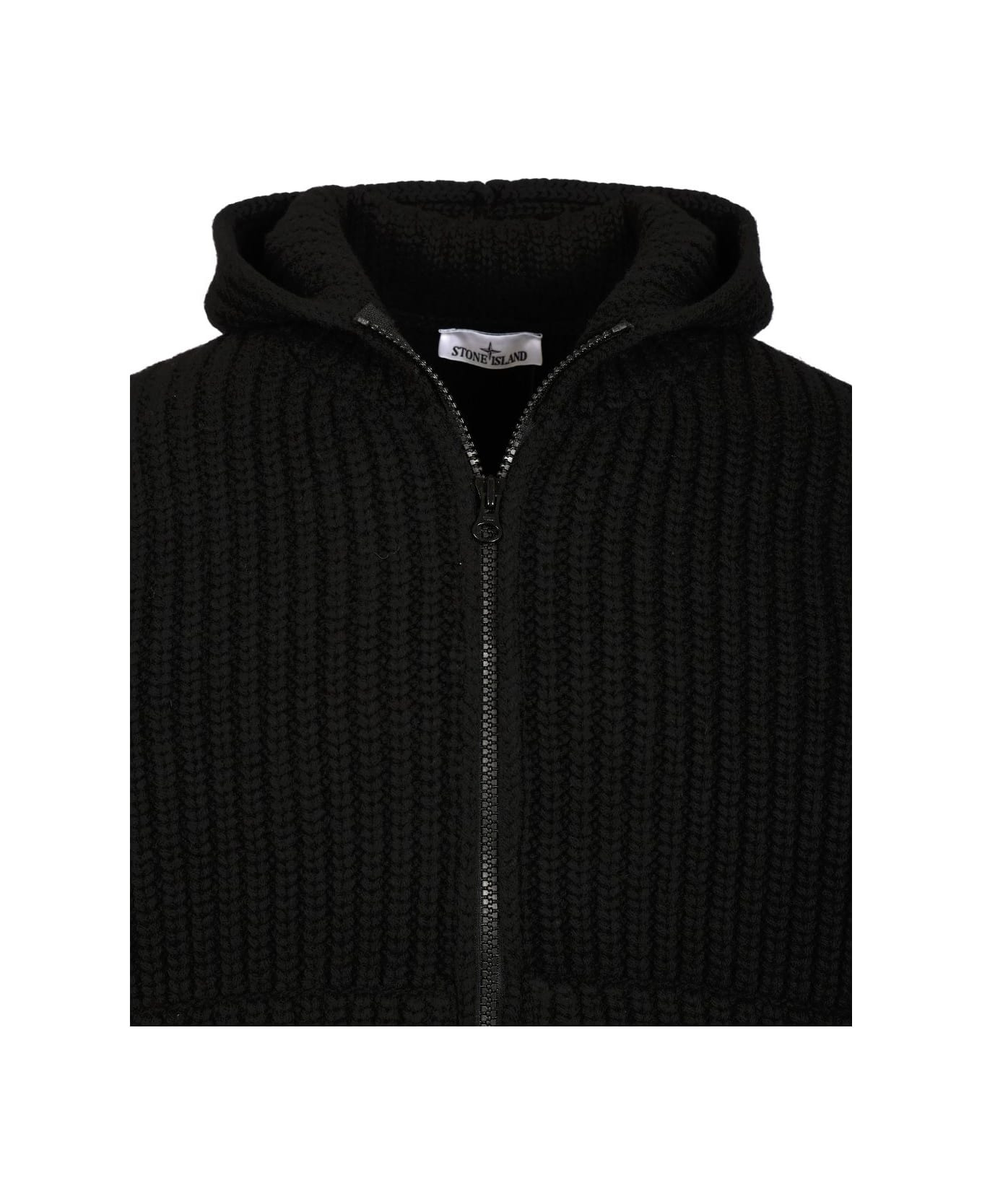 Wool And Cashmere Hooded Cardigan - 4