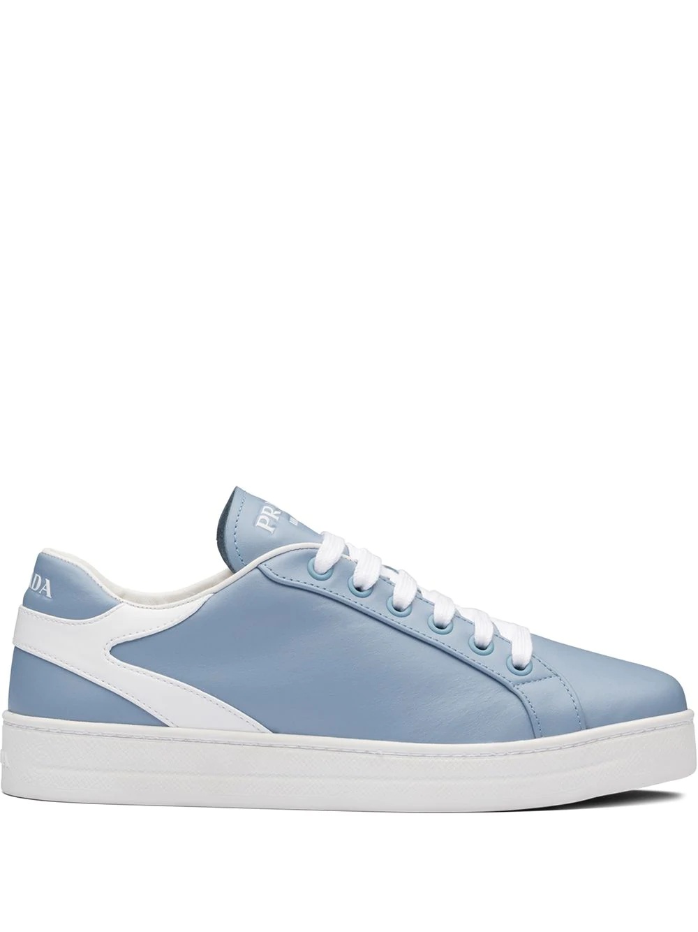 two tone low-top sneakers - 1