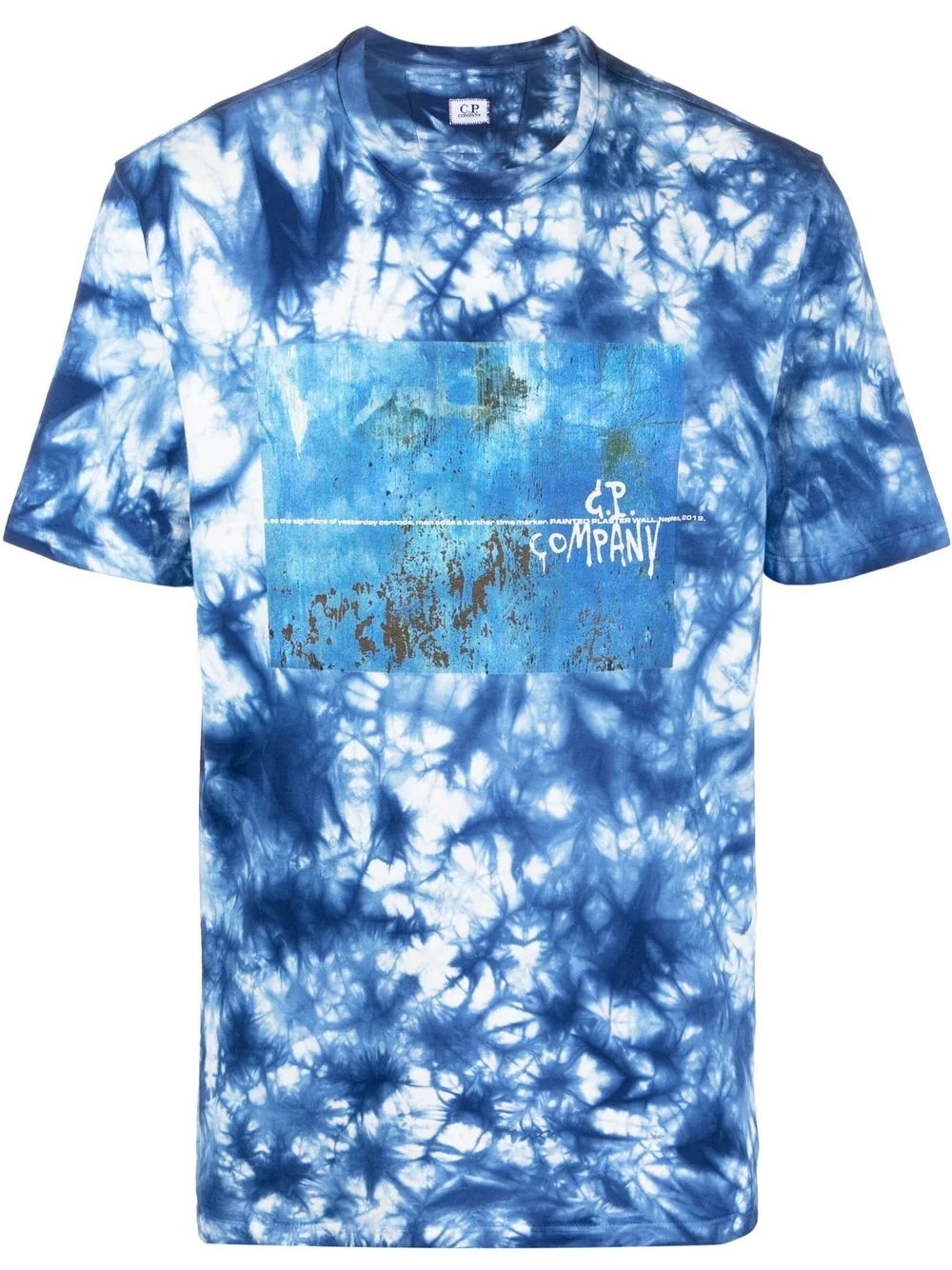 tie dye-print short-sleeved T-shirt - 1