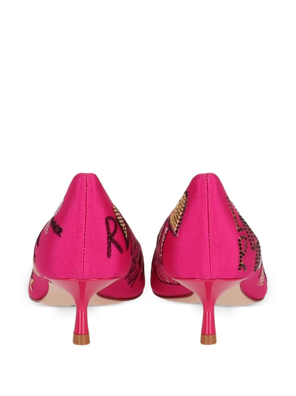 pointed-toe heeled pumps - 3