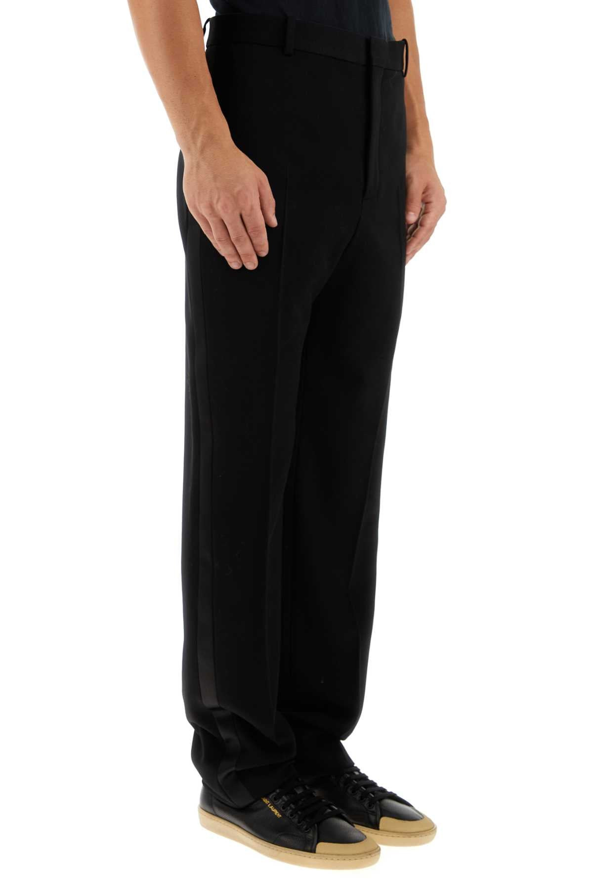 Saint Laurent Men Black Wool Pant - 3