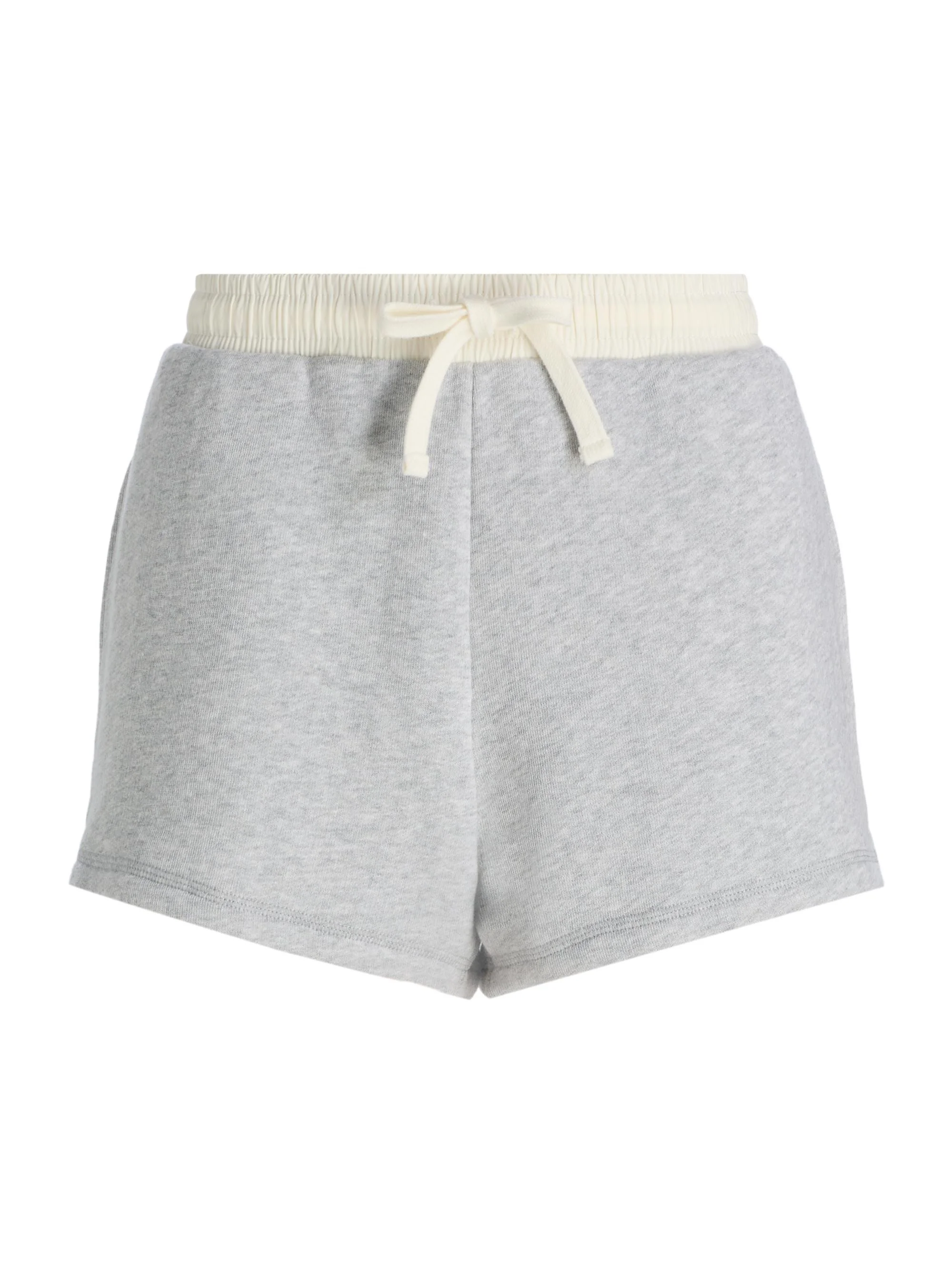 Women's Cotton-Blend Terry Sweatshorts - Heather Grey - 1