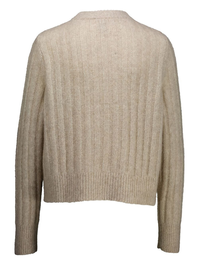 Allude rib-knit crew-neck sweater outlook