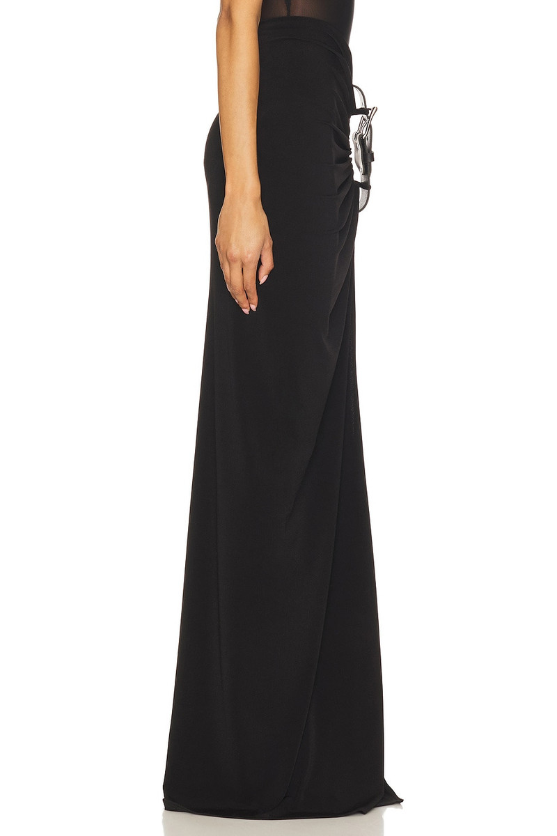 Floor Length Gathered Belt Skirt 2