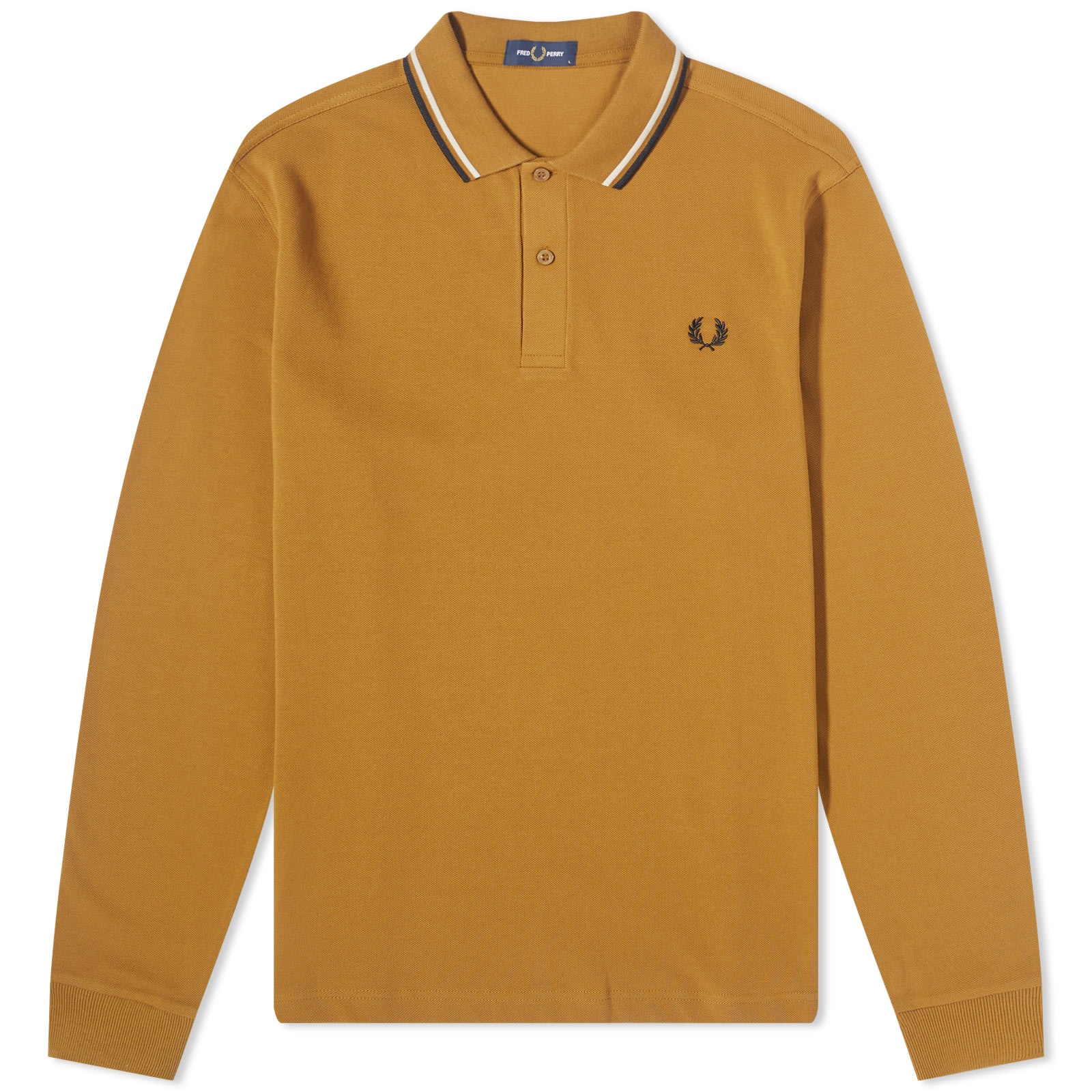 Fred Perry Long Sleeve Twin Tipped Polo - 1