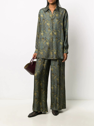 UMA WANG floral print trousers outlook