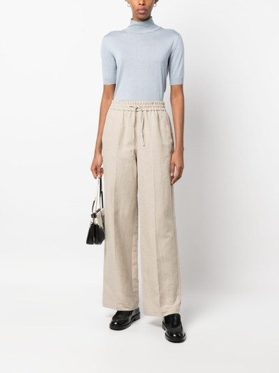 A.P.C. drawstring straight-leg trousers outlook