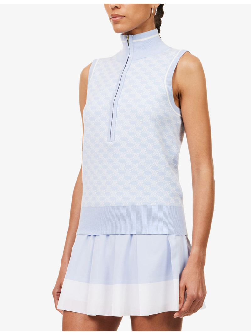 Vincent Half-Zip Knit Vest 3