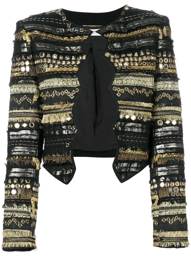embroidered fitted jacket 1