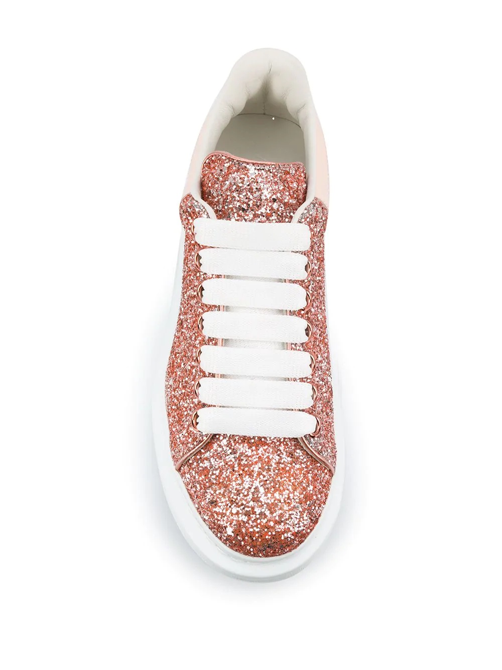 Oversized glitter-embellished sneakers - 4