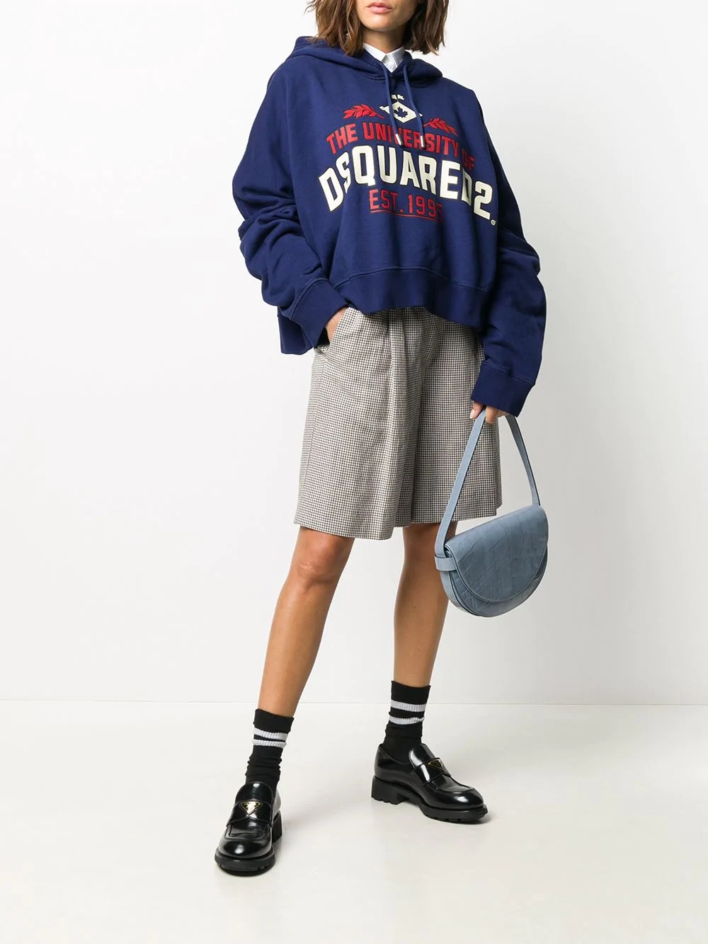 oversized logo print hoodie - 2