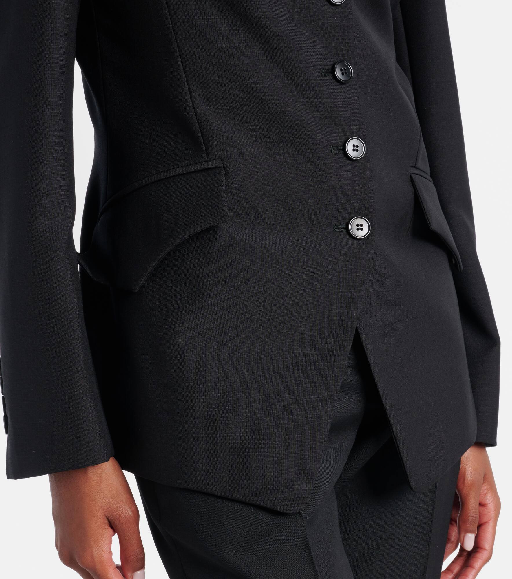 Wool and mohair blazer - 5