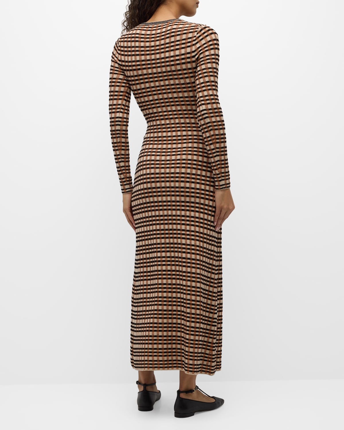 Anouk Check Jacquard Wrap Dress - 6