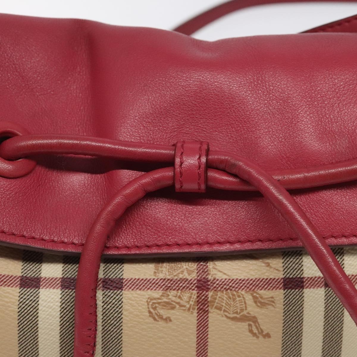 Burberry Nova Check Shoulder Bag Pvc Pink Beige - 15