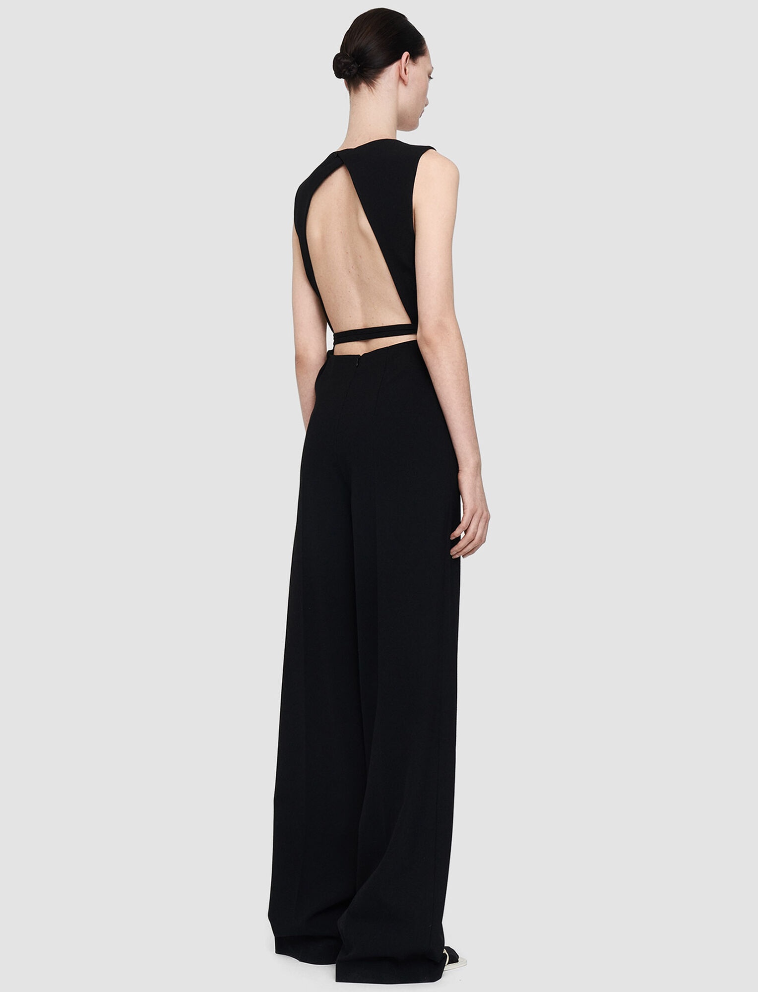 Formal Crepe Thiers Backless Jumpsuit - 2