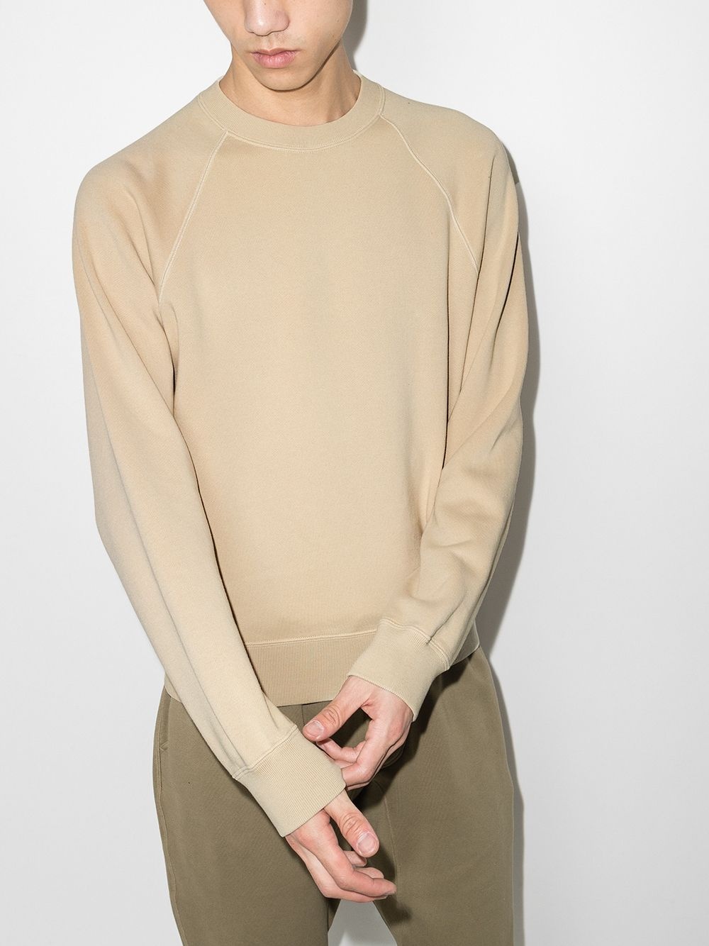 dyed raglan sleeves sweatshirt - 2