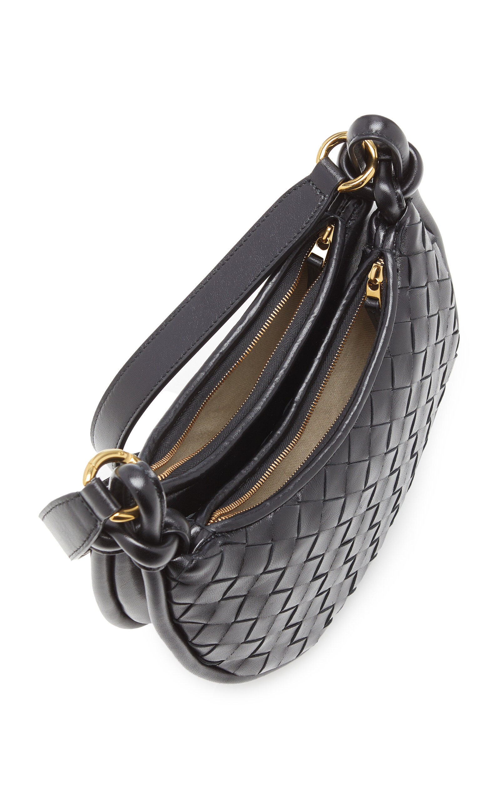 Gemelli Intrecciato Leather Crossbody Bag black - 5
