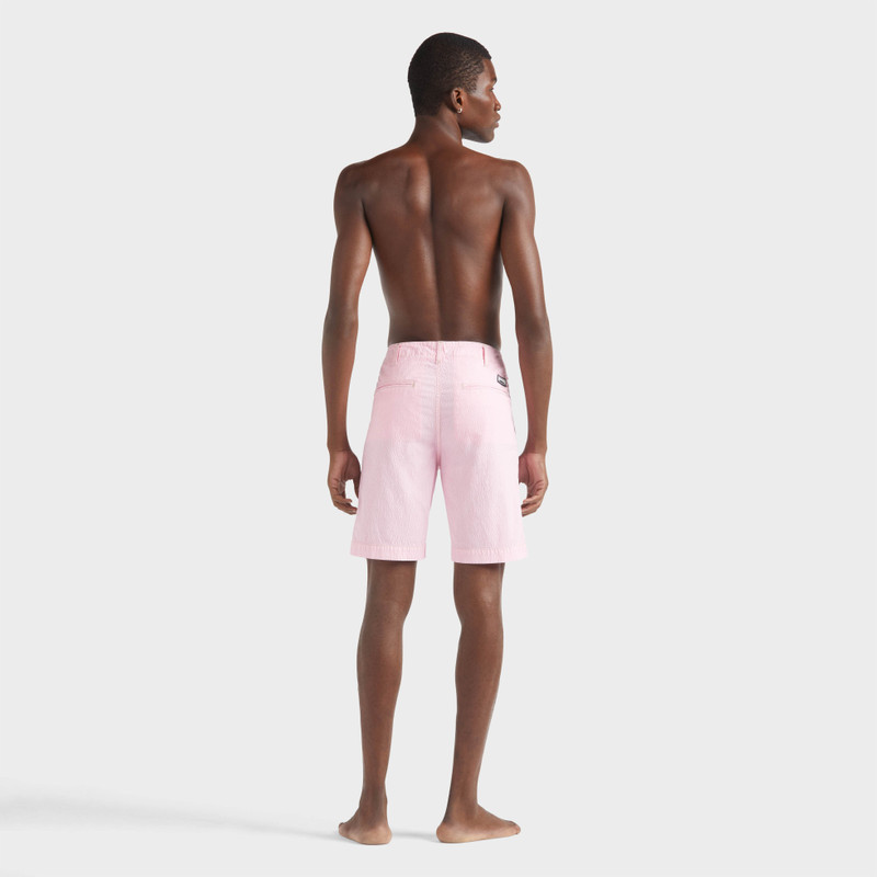 Men Cotton Seersucker Bermuda Shorts 4