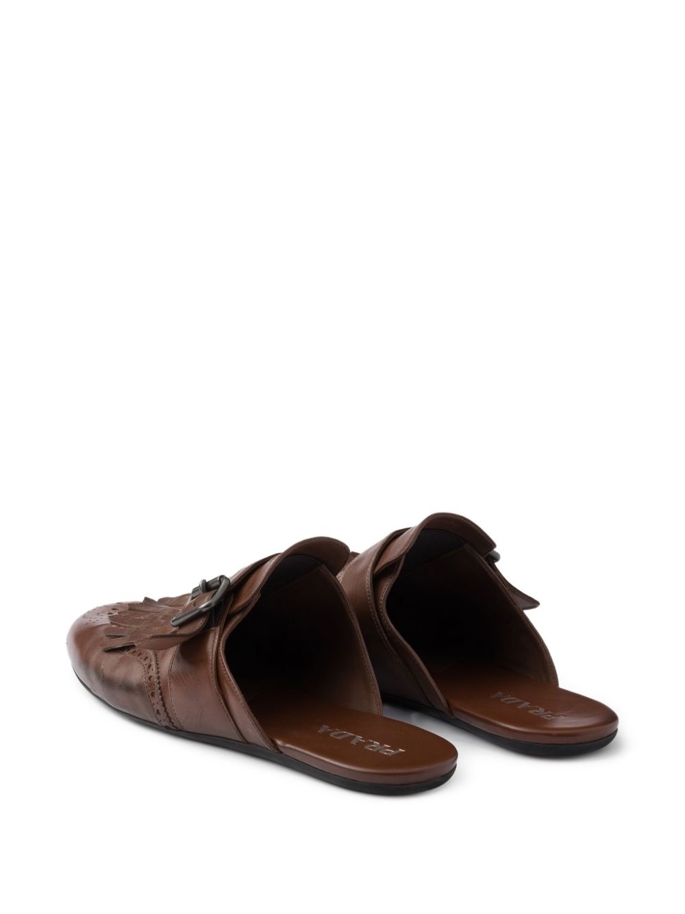 Shuffle fringe-detail mules - 3