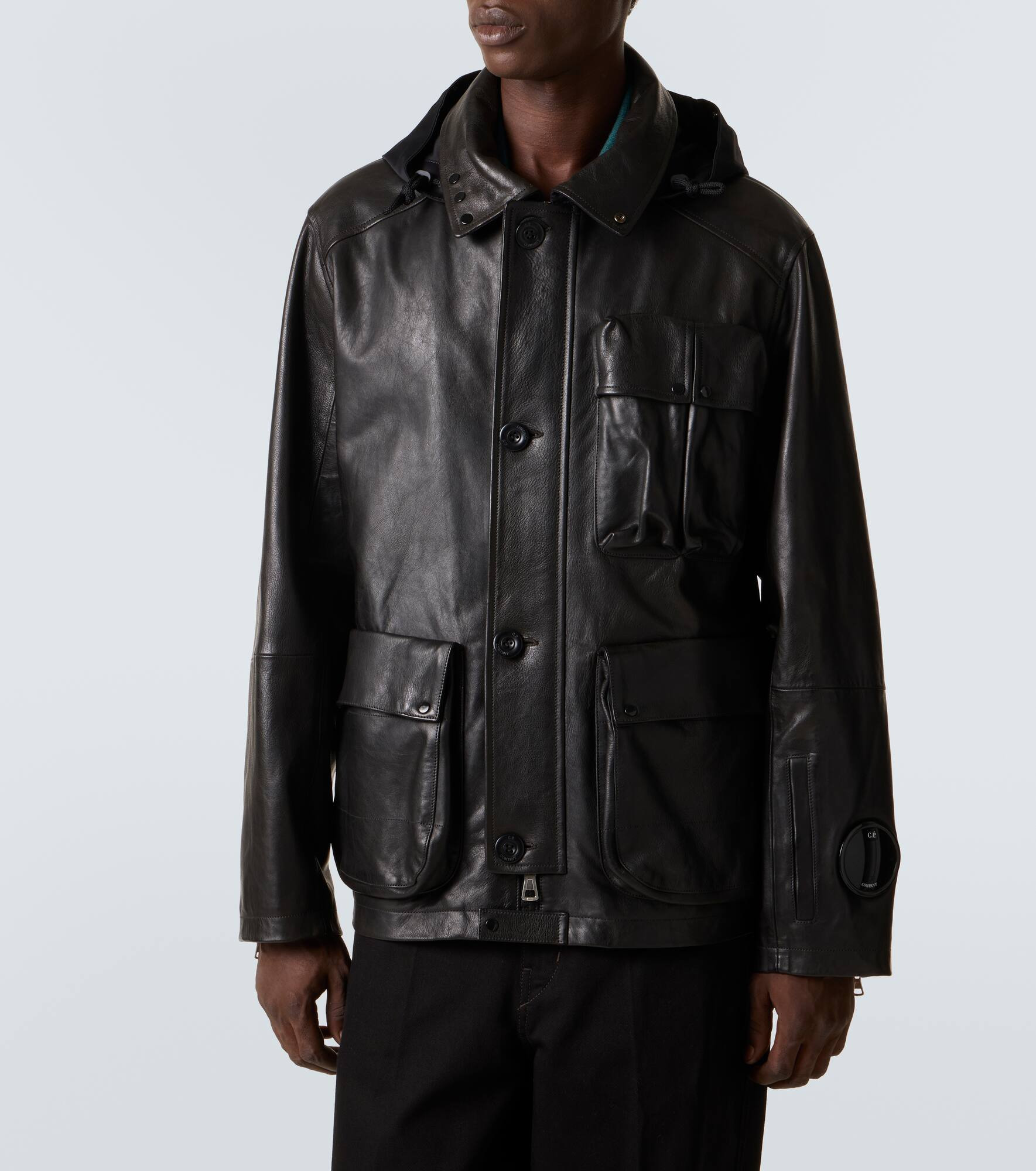 Lens leather jacket - 3