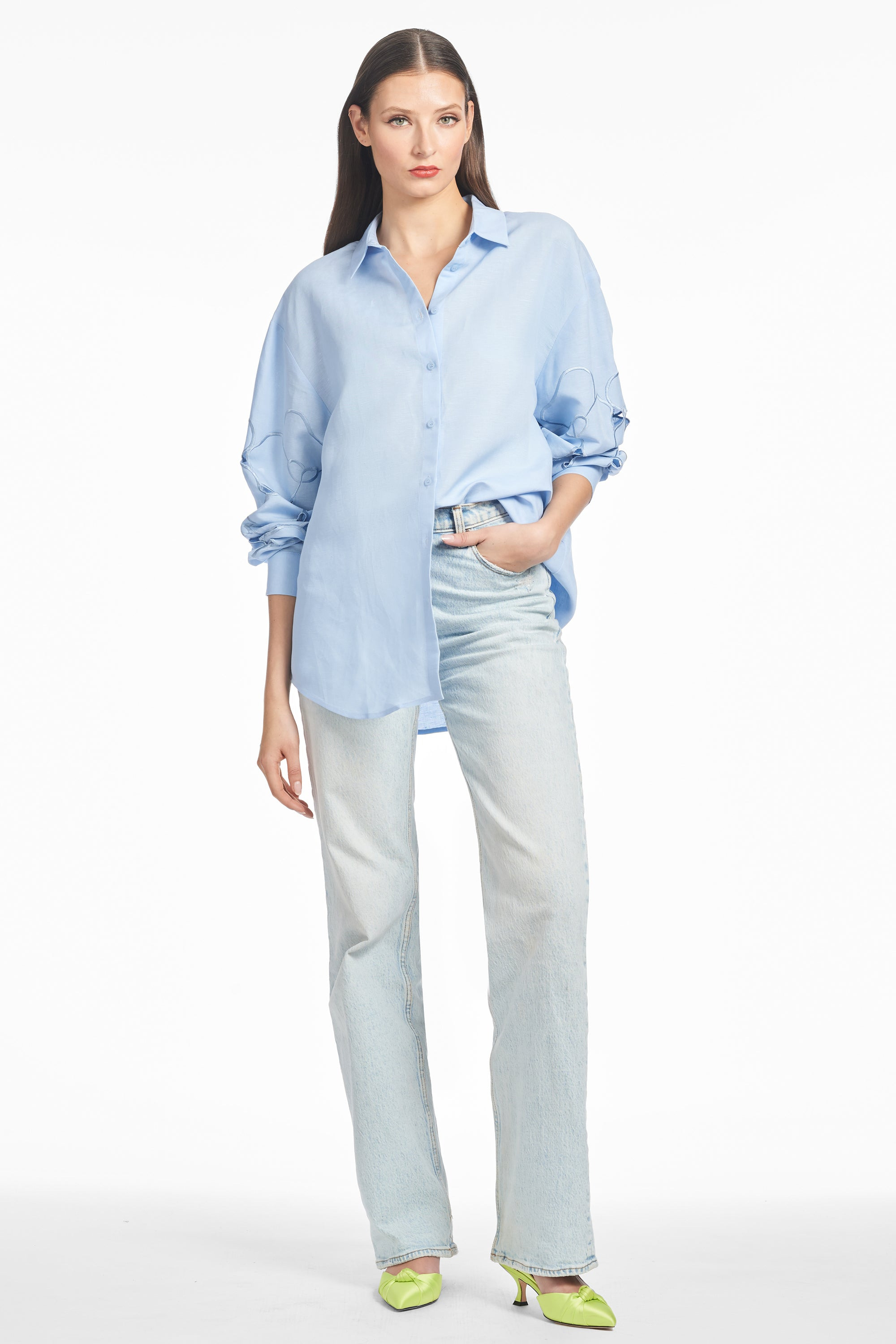 HALSEY TOP - DELFT BLUE - 4