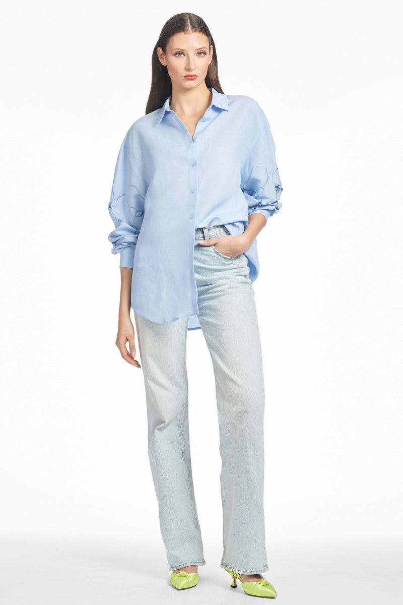 HALSEY TOP - DELFT BLUE 4