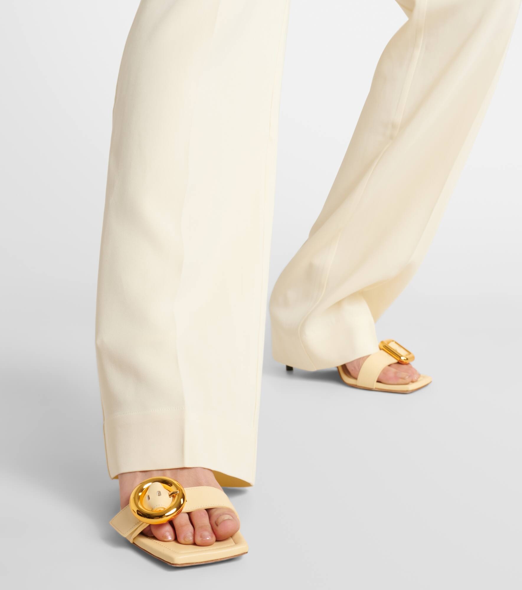 Aurelia crêpe straight pants - 5