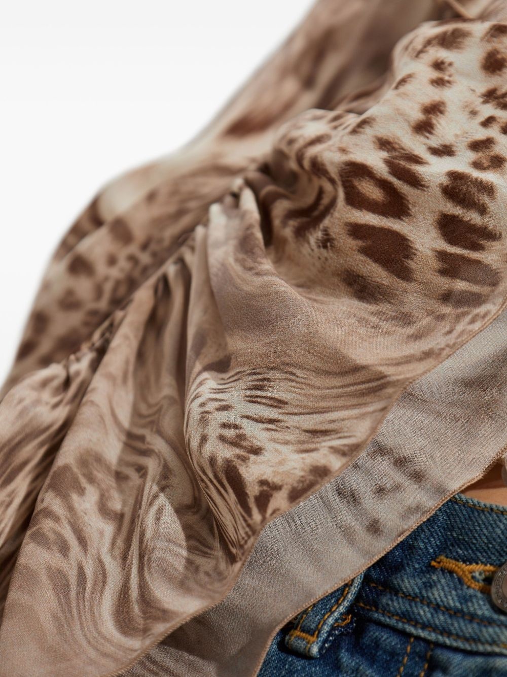 printed chiffon blouse - 5