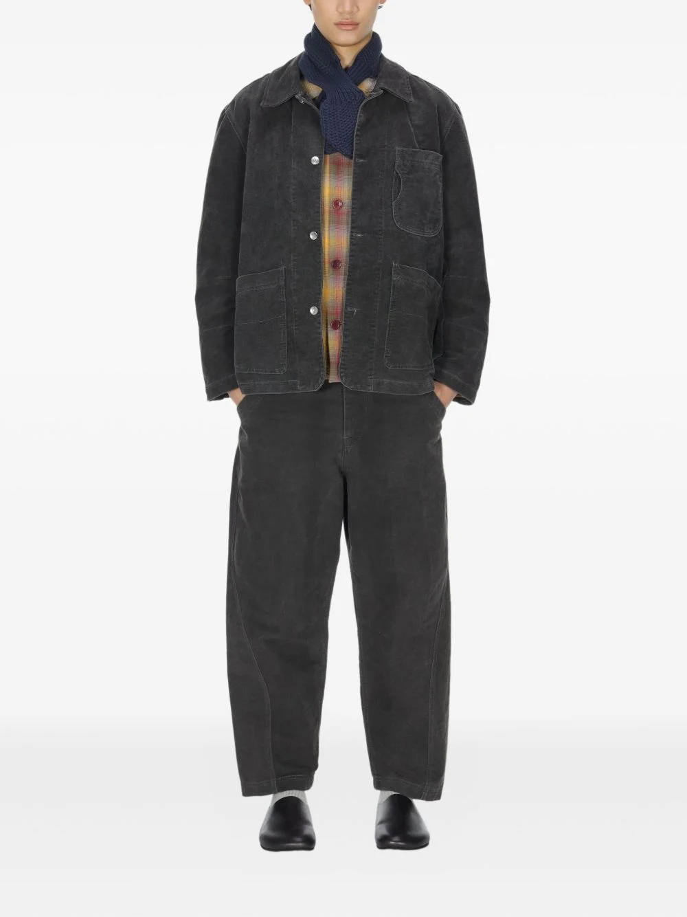 twisted-seam trousers - 1