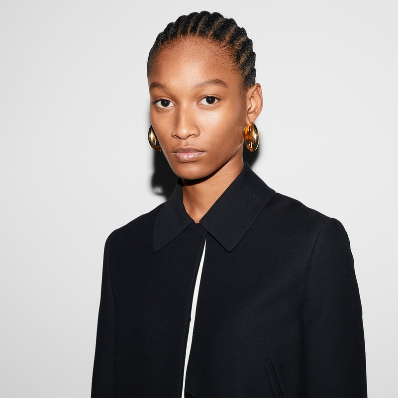 Cady crêpe wool silk jacket 5