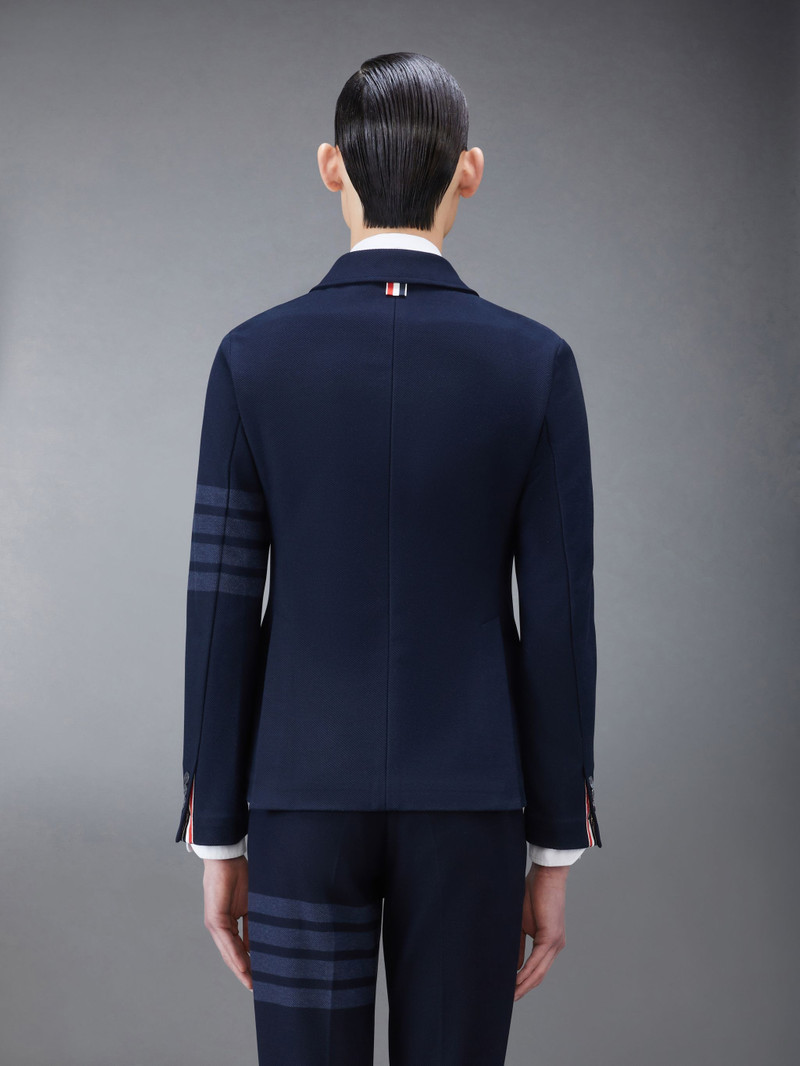 Thom Browne Navy Double Face Tech Twill 4-Bar Sport Coat outlook