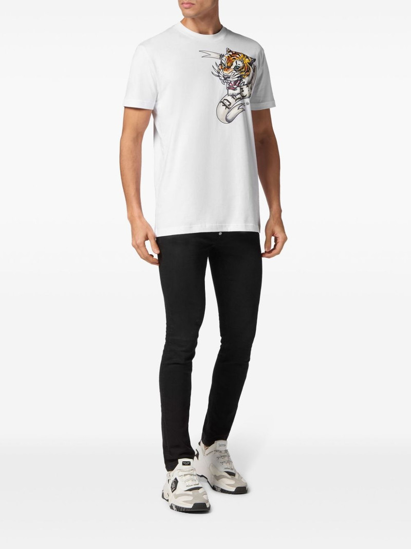 PHILIPP PLEIN graphic-print cotton T-shirt outlook