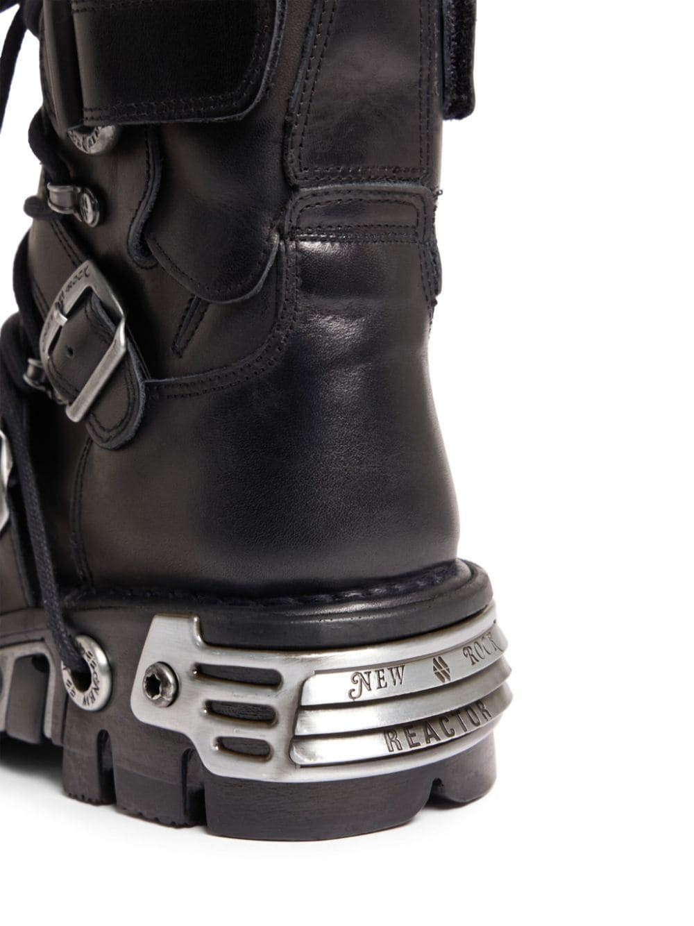 x New Rock buckled leather boots - 5