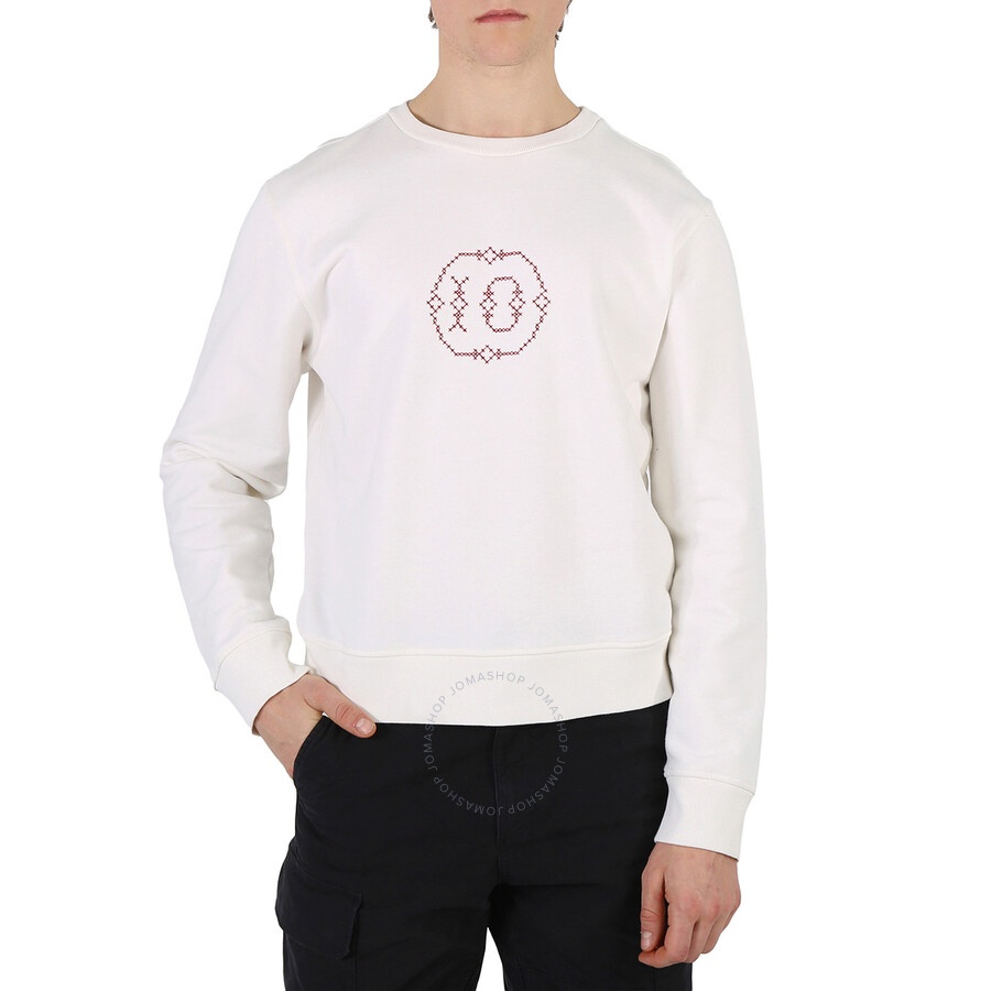 Maison Margiela Men's Embroidered Logo Sweatshirt, Brand Size 44 (US Size 34) - 3