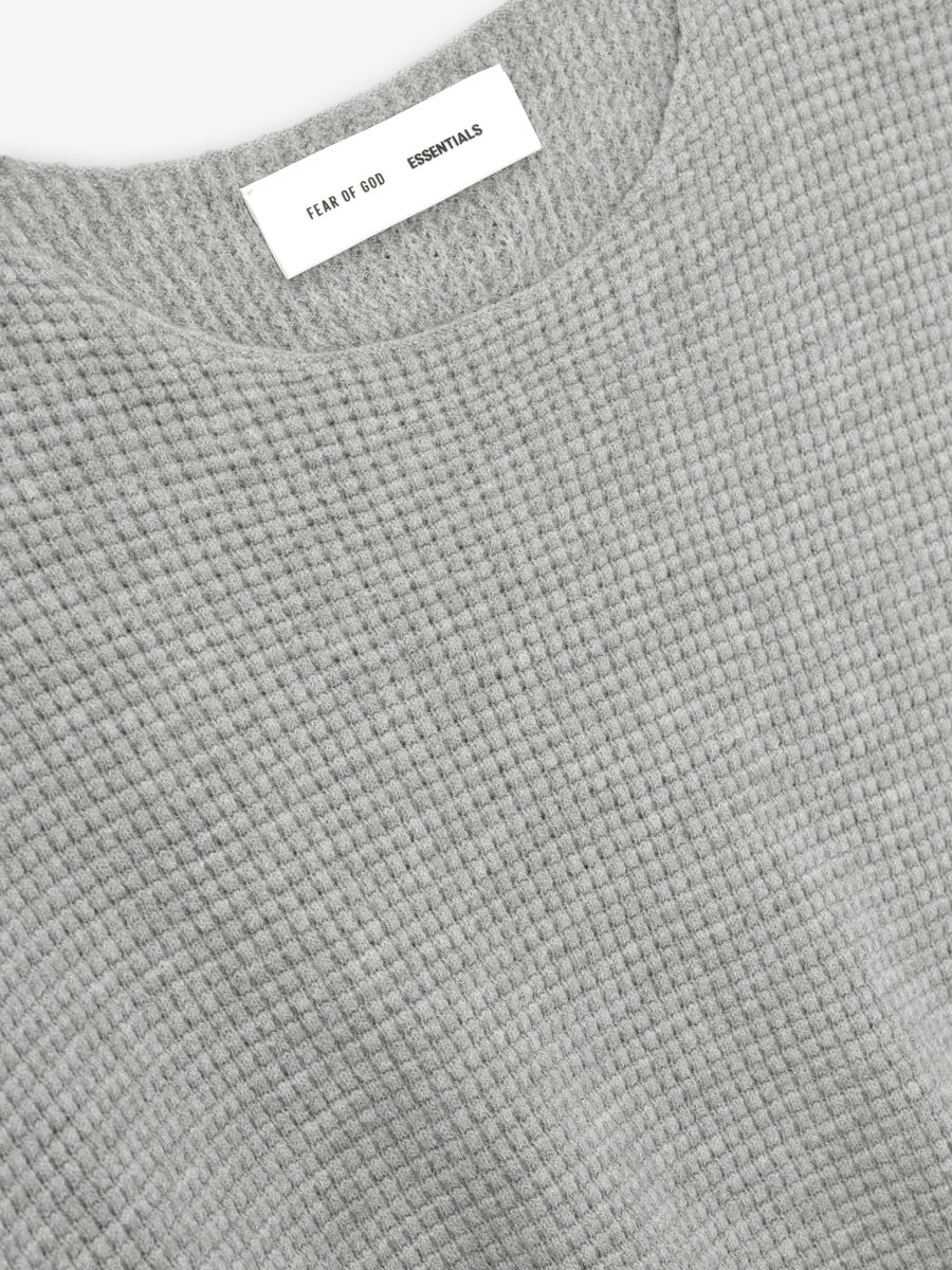 Waffle Crewneck Sweater - 7