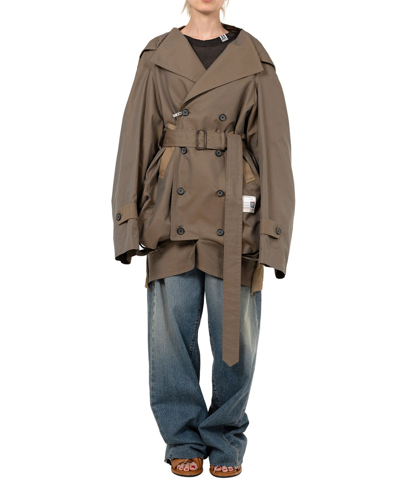 Reversed Front Trench Coat 3