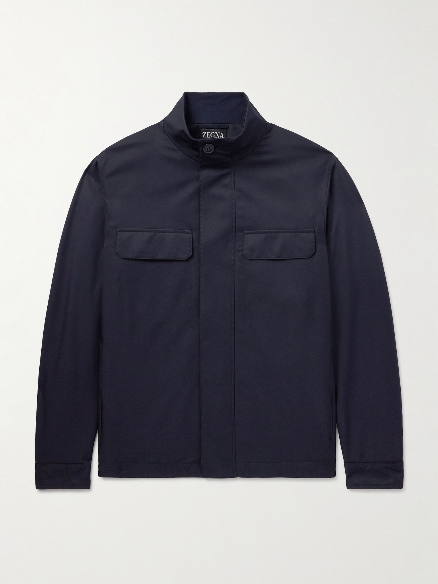 Twill Overshirt Navy - 1