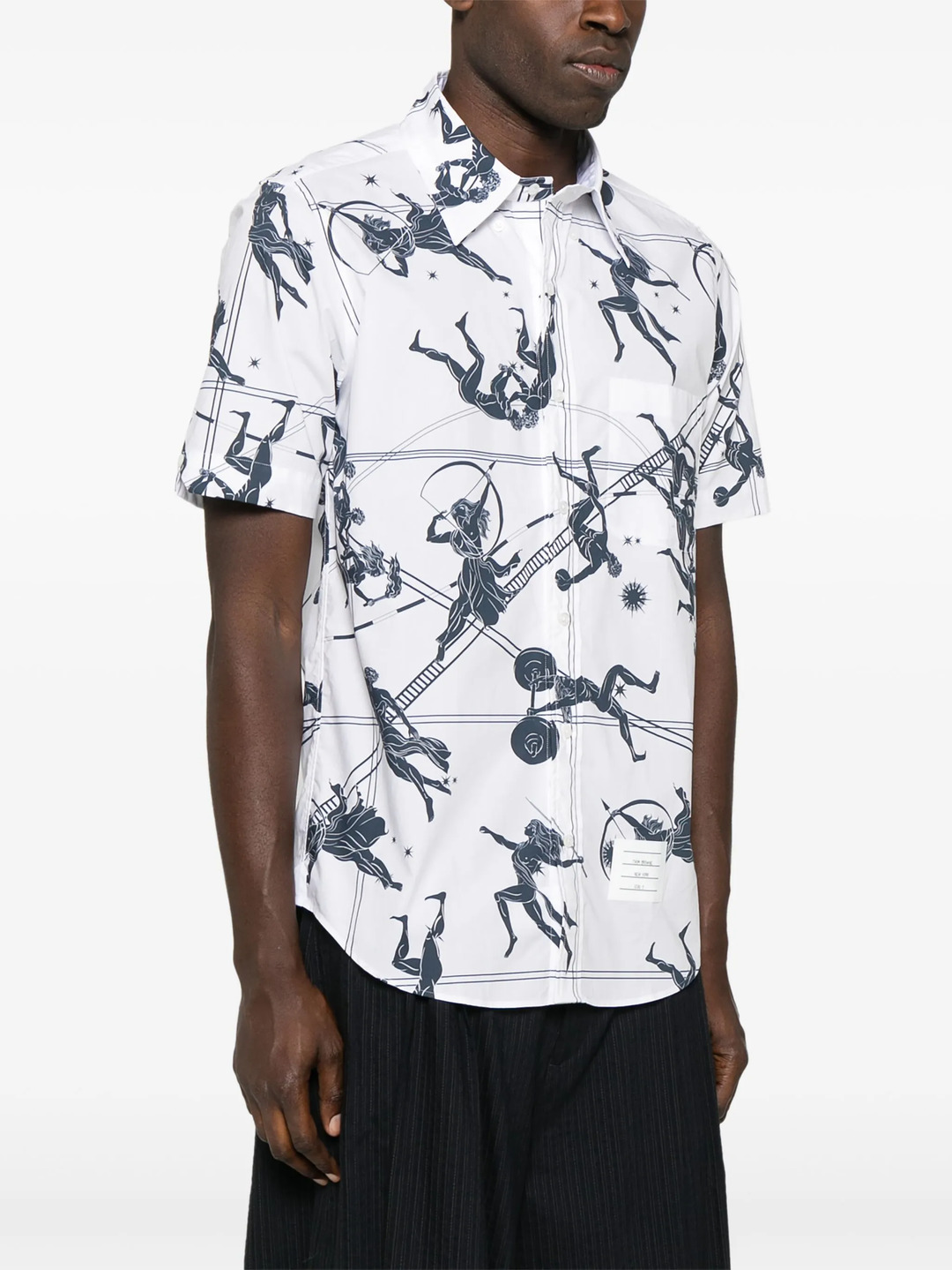 Straight Fit Button Down Shirt Men - 3